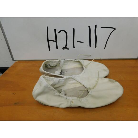 Dance Ballet Shoes ABT Big Kid 3M White Leather  Full Sole - Picture 2 of 4